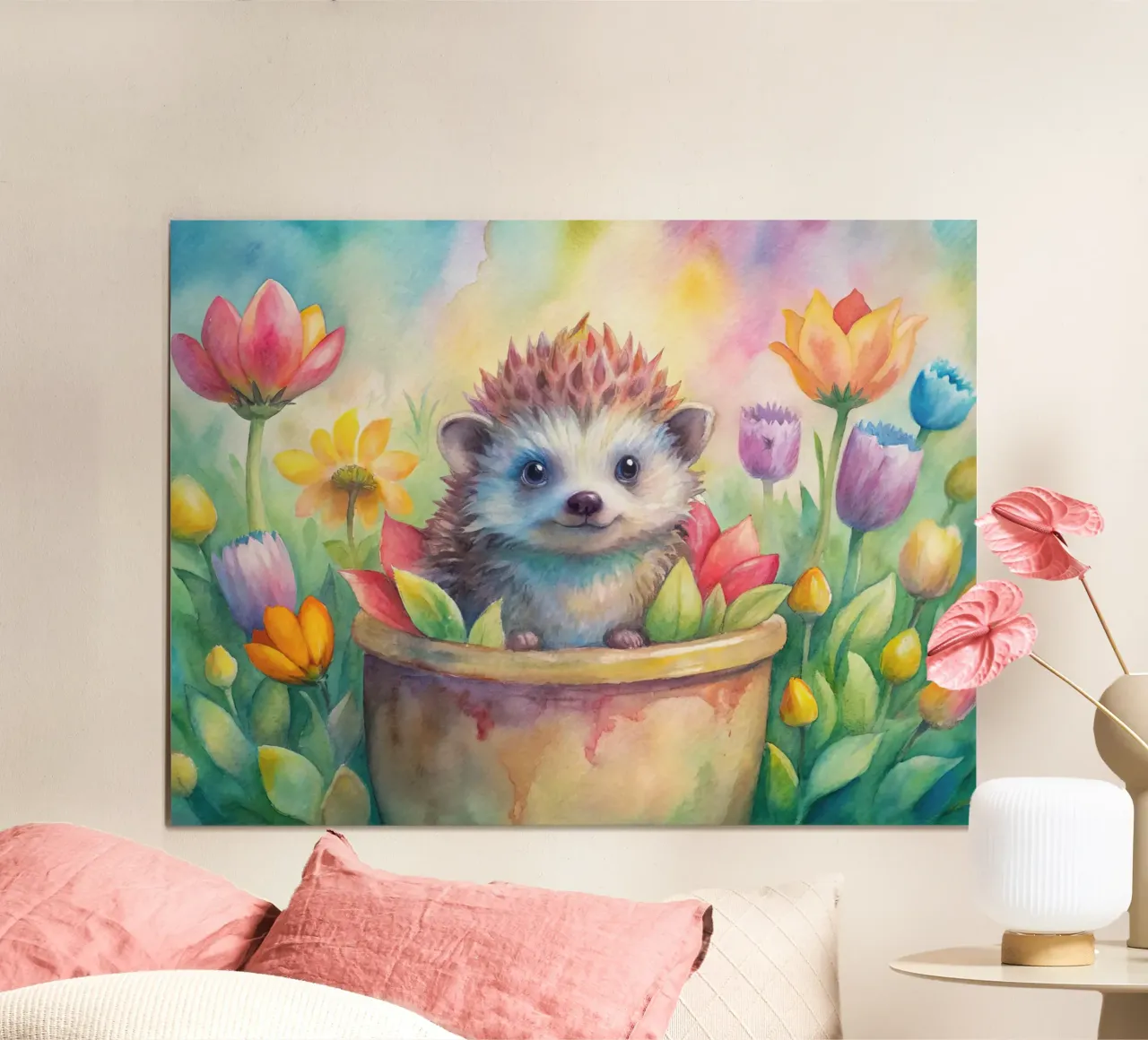 Riccio in acquerello poster da 🎁 ARTVI-SHOP