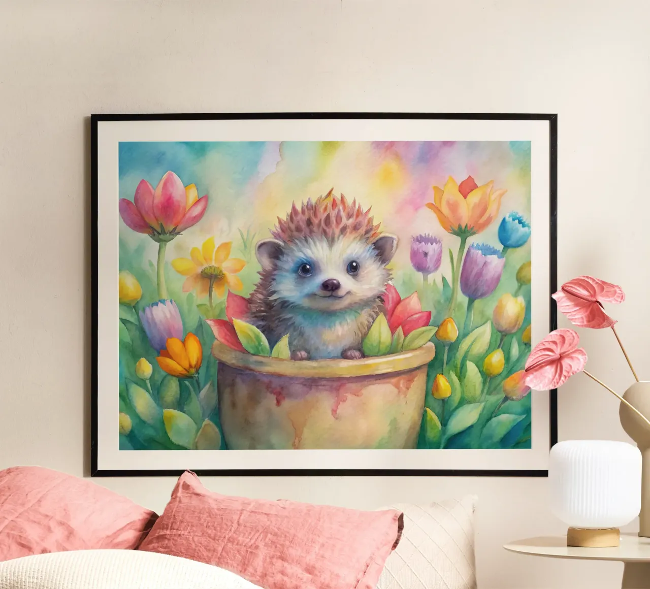 Riccio in acquerello poster da 🎁 ARTVI-SHOP