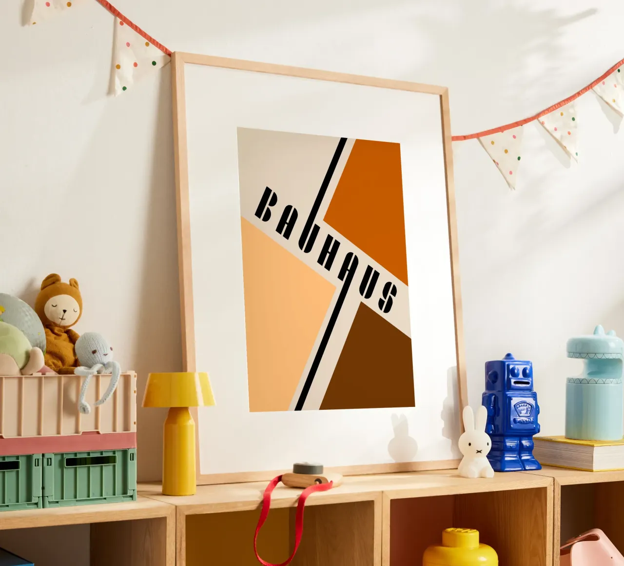 Bauhaus Typography Geometric Modernist Print hahnemühle by NorwesClub