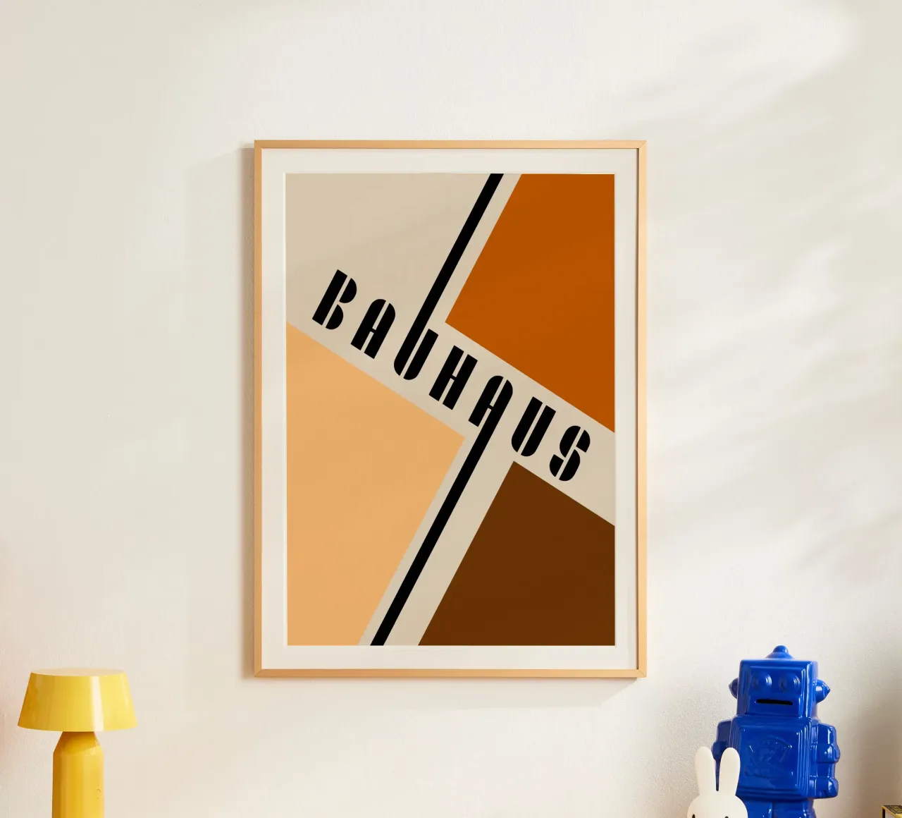Bauhaus Typography Geometric Modernist Print hahnemühle by NorwesClub