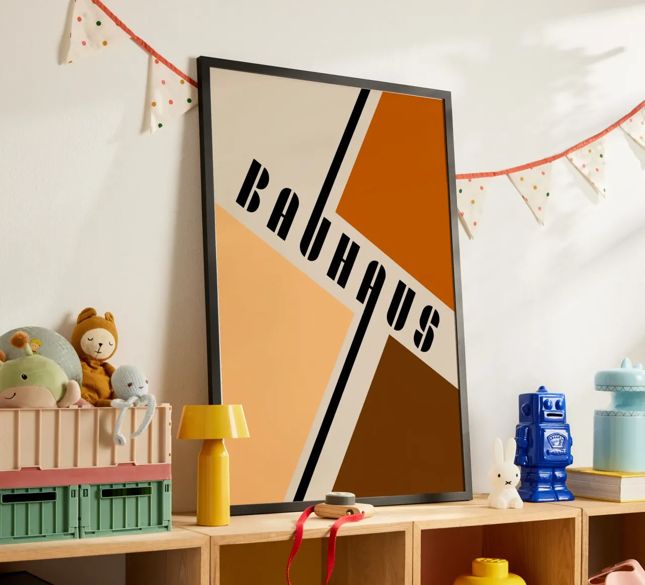 Bauhaus Typography Geometric Modernist Print hahnemühle by NorwesClub
