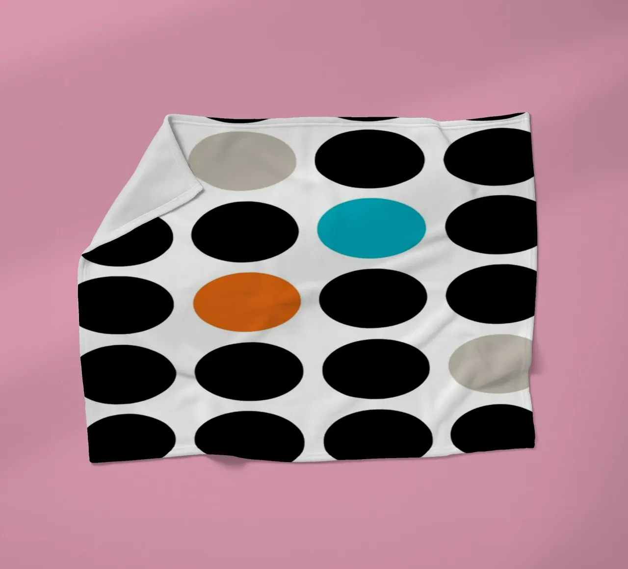 Bauhaus Geometric Grid Circles Abstract Print 1923 fleece blanket by NorwesClub