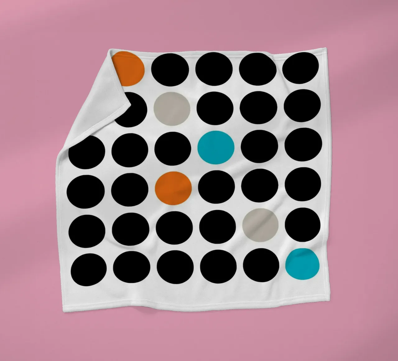 Bauhaus Geometric Grid Circles Abstract Print 1923 fleece blanket by NorwesClub