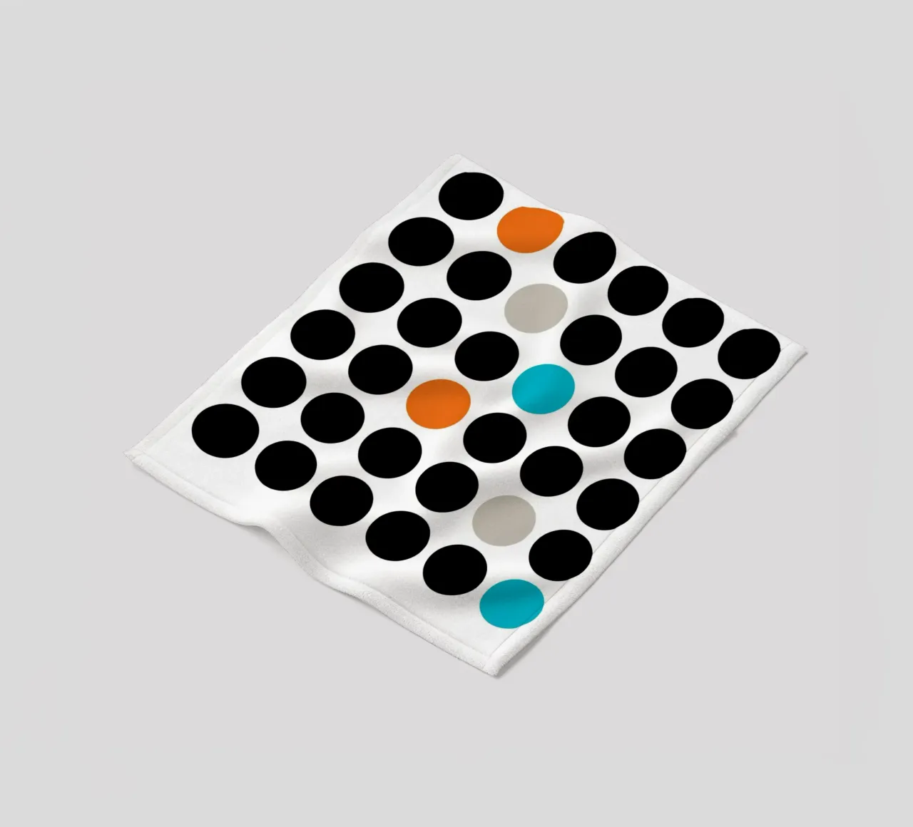 Bauhaus Geometric Grid Circles Abstract Print 1923 fleece blanket by NorwesClub