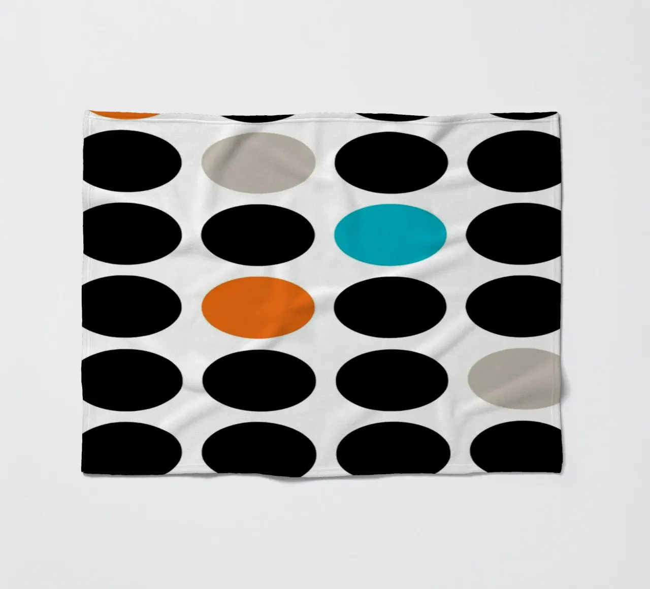 Bauhaus Geometric Grid Circles Abstract Print 1923 fleece blanket by NorwesClub