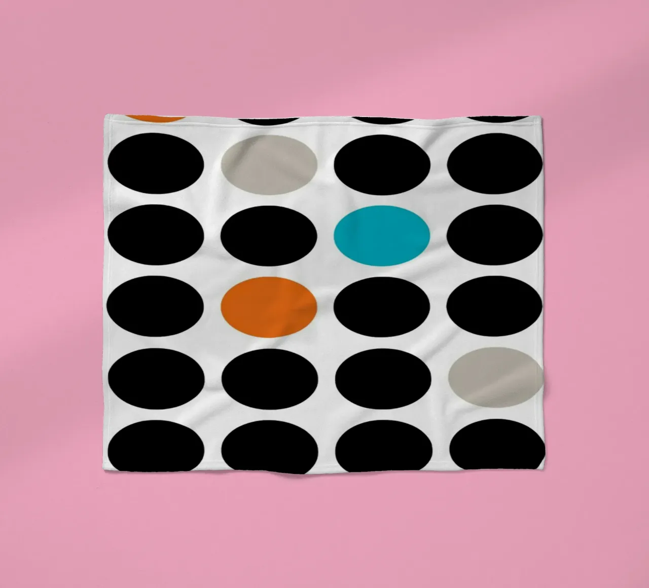 Bauhaus Geometric Grid Circles Abstract Print 1923 fleece blanket by NorwesClub