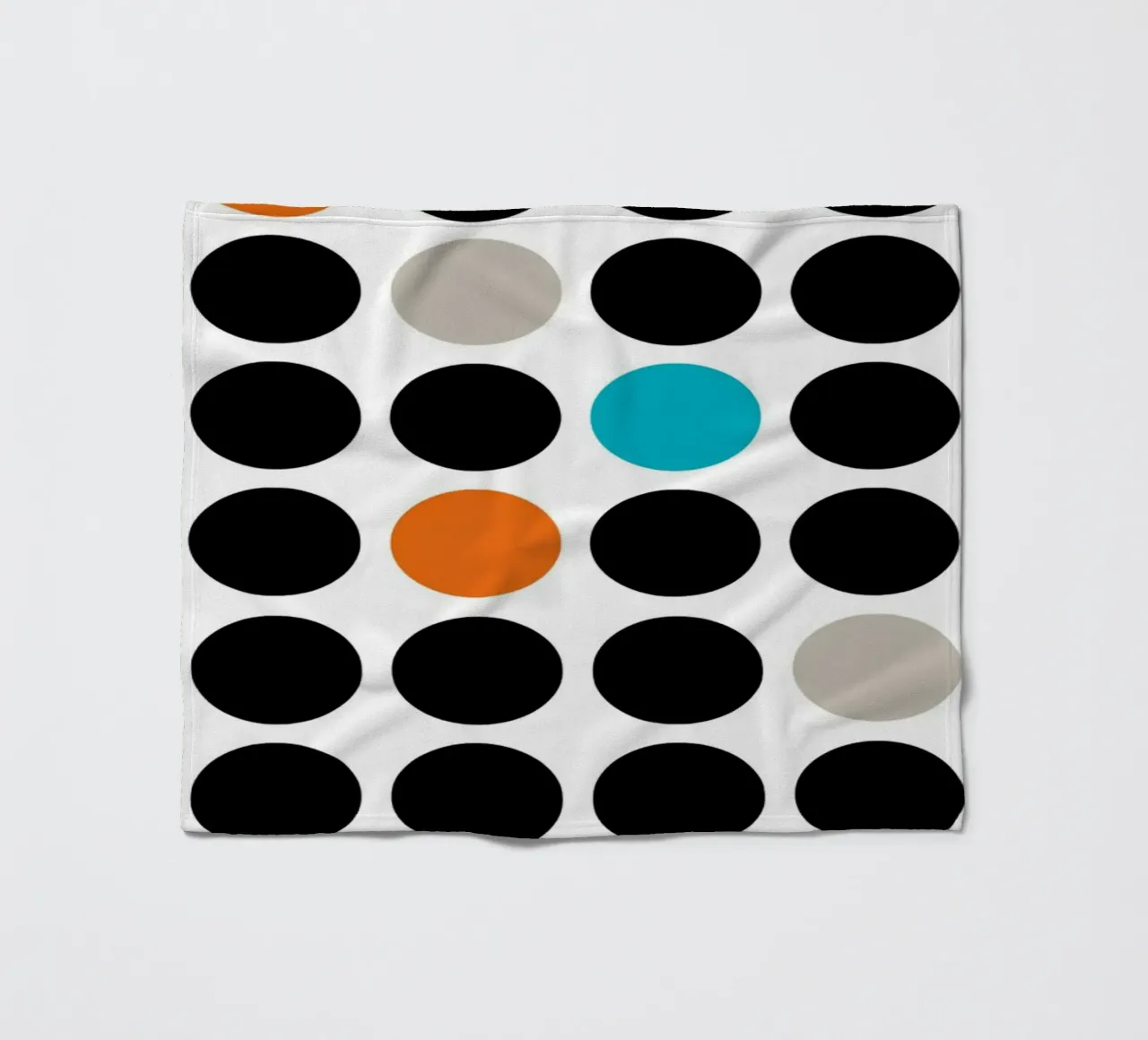Bauhaus Geometric Grid Circles Abstract Print 1923 fleece blanket by NorwesClub