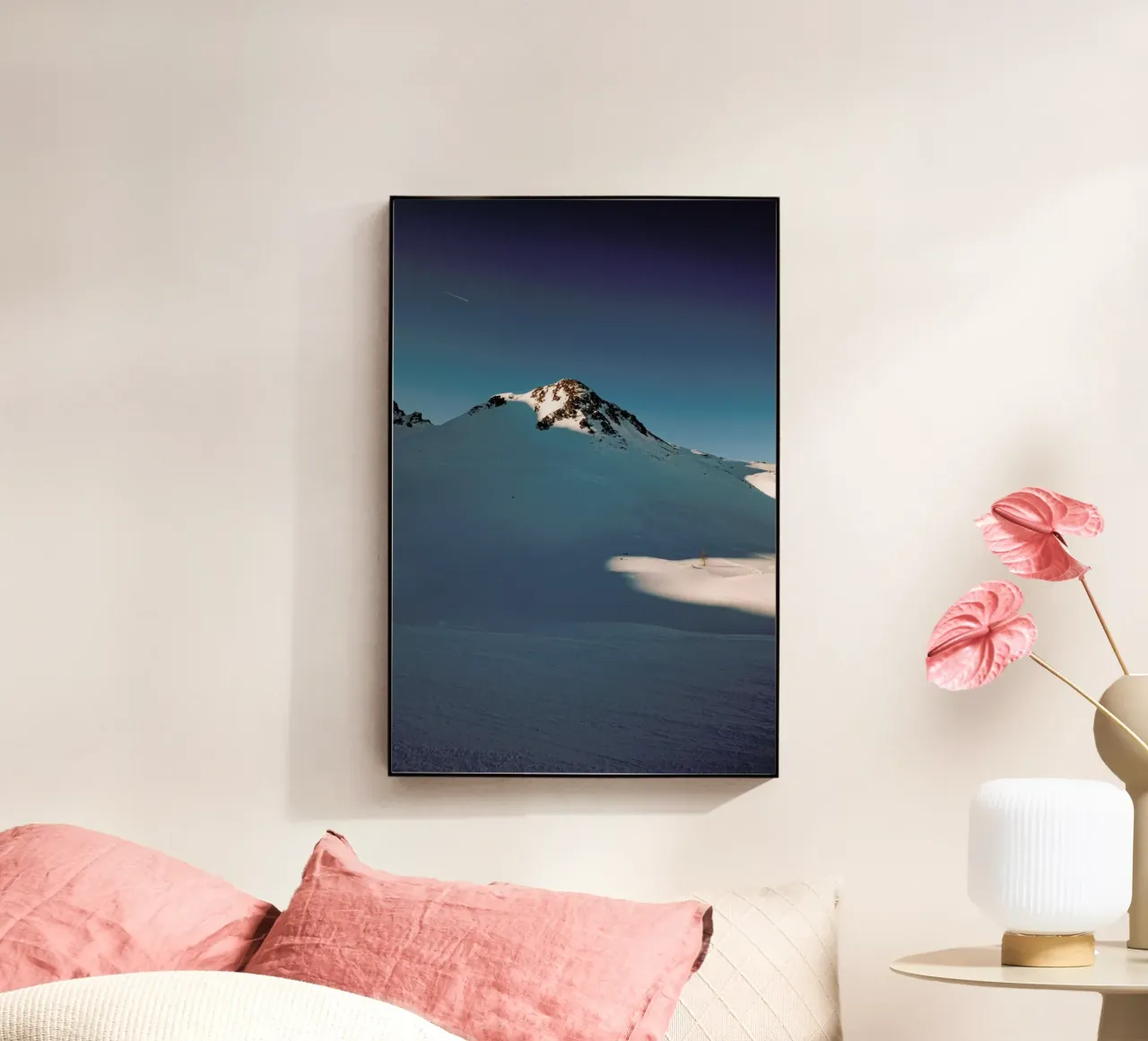 Snowy Sundown Vibes plexiglass da Sebastian Hilgetag