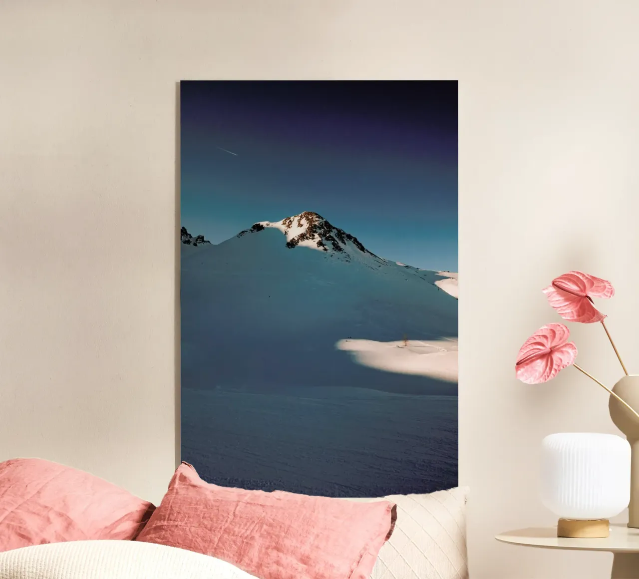 Snowy Sundown Vibes plexiglass da Sebastian Hilgetag