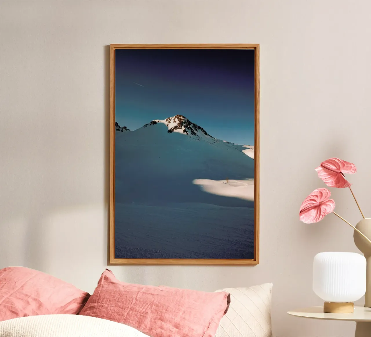 Snowy Sundown Vibes alluminio dibond da Sebastian Hilgetag
