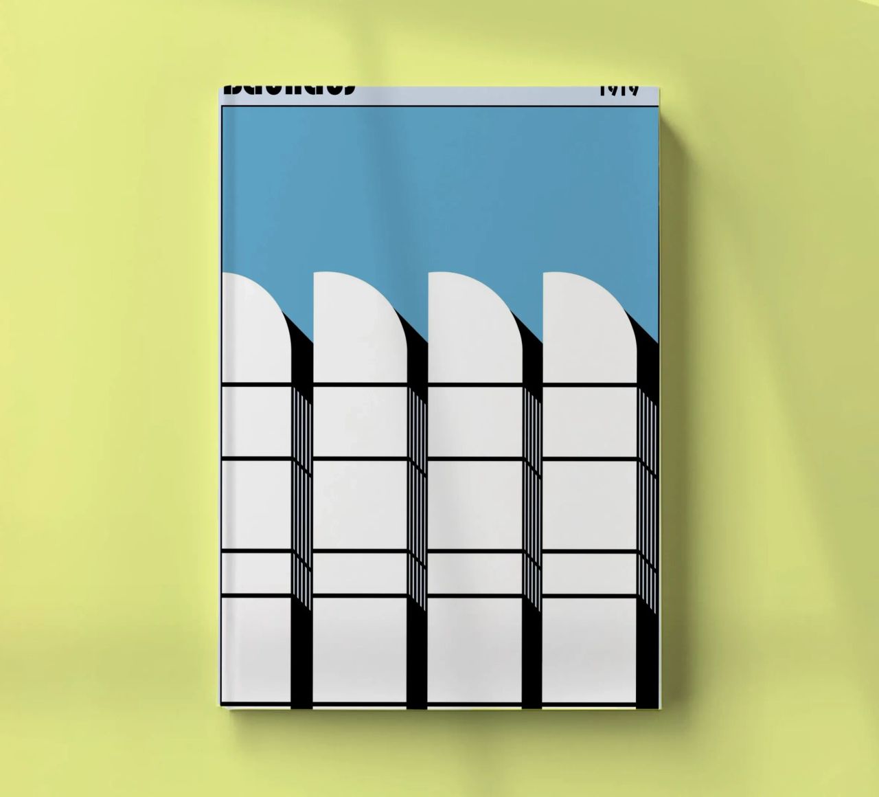 Bauhaus Geometric Pattern Abstract Print 1919 notebook by NorwesClub
