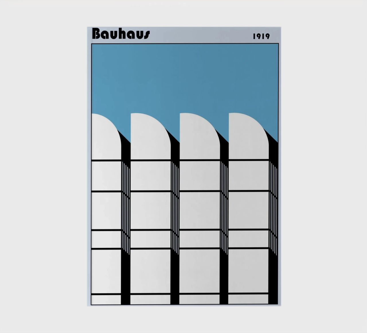 Bauhaus Geometric Pattern Abstract Print 1919 notebook by NorwesClub