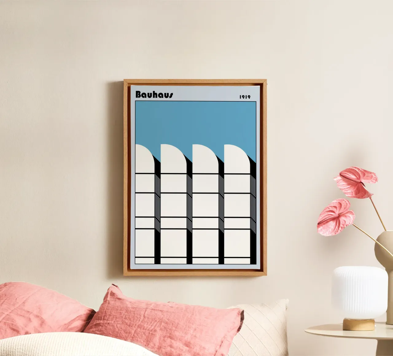 Bauhaus Geometric Pattern Abstract Print 1919 canvas by NorwesClub