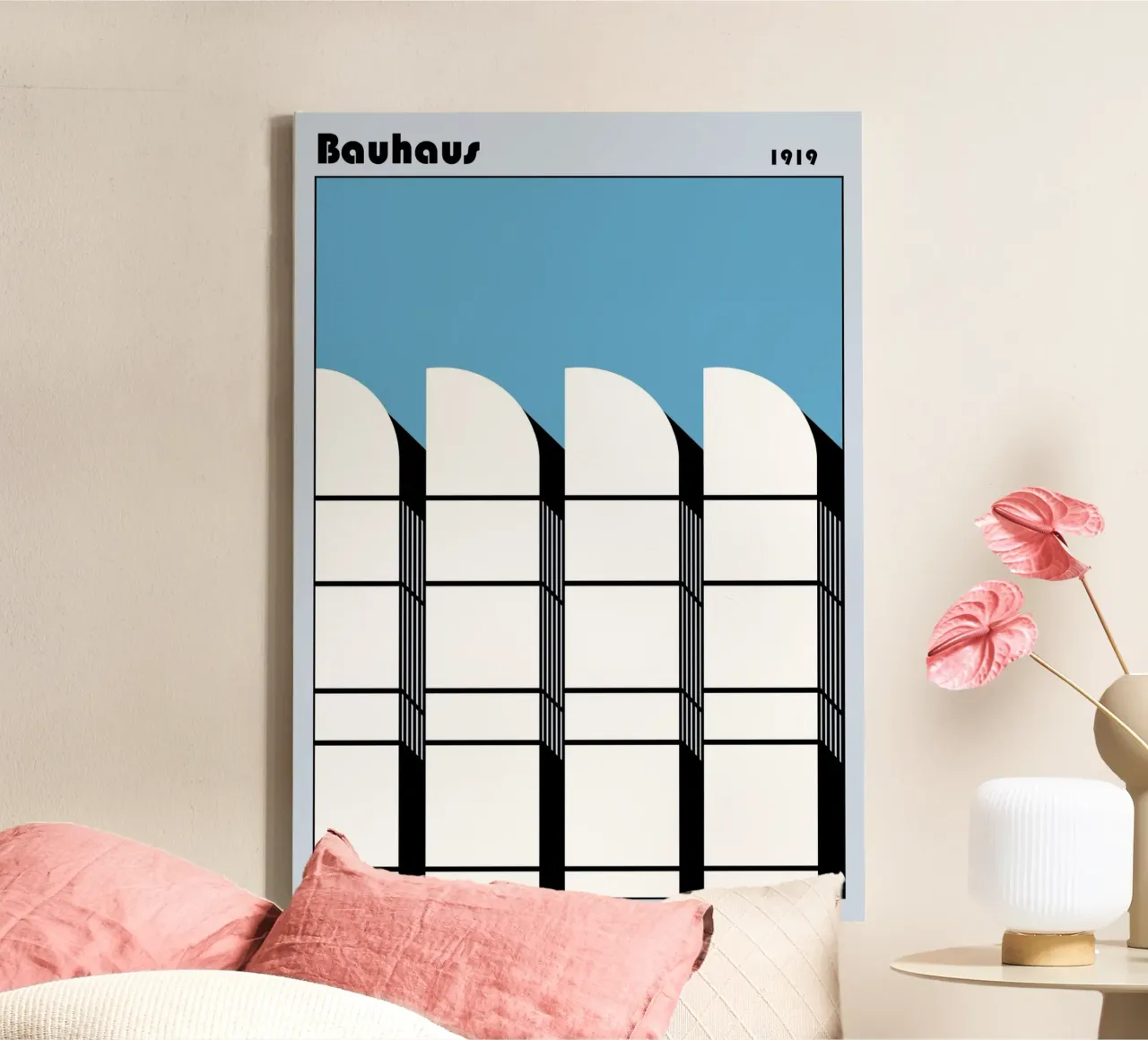 Bauhaus Geometric Pattern Abstract Print 1919 canvas by NorwesClub