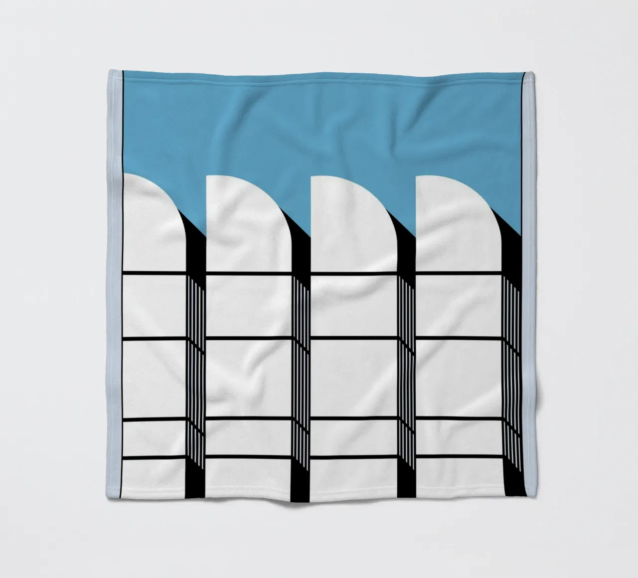 Bauhaus Geometric Pattern Abstract Print 1919 fleece blanket by NorwesClub