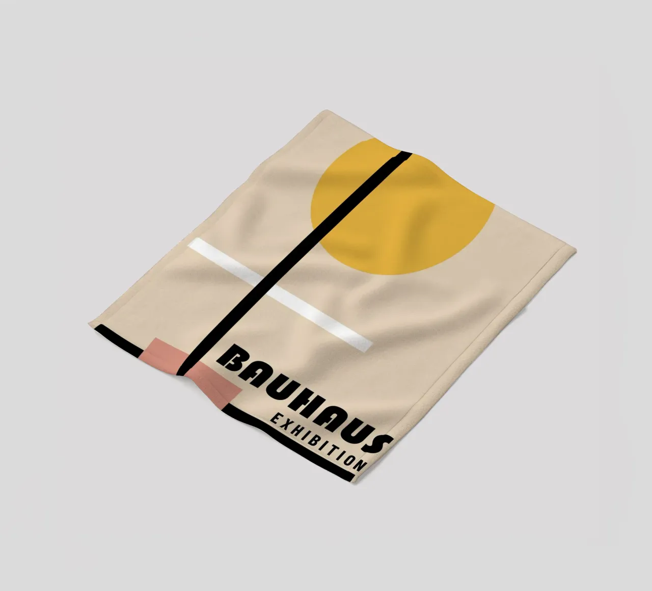 Manifesto per la mostra Bauhaus del cerchio geometrico 1923 coperta in pile da NorwesClub