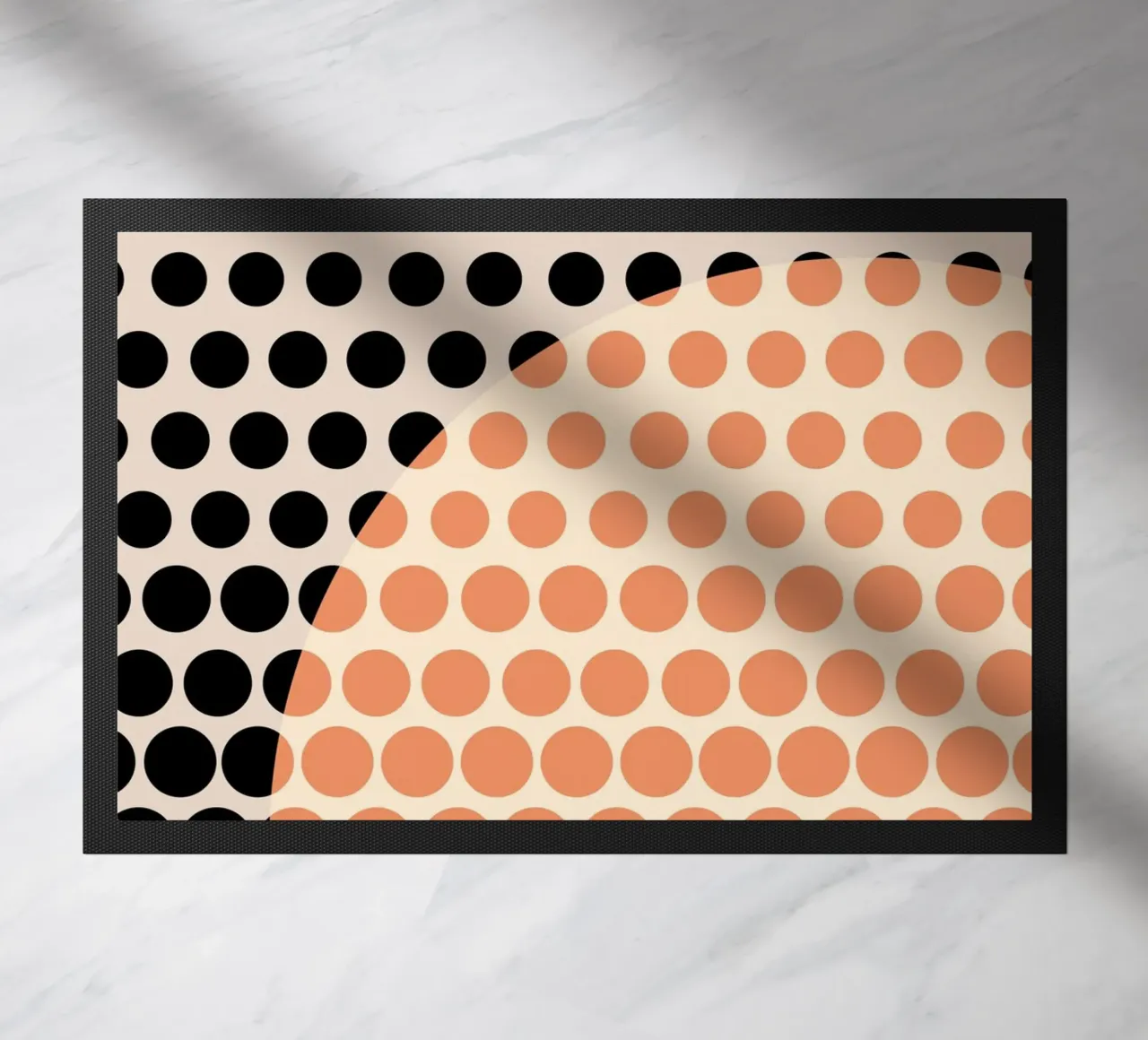Bauhaus Geometric Circles Abstract Print 1919 doormat by NorwesClub