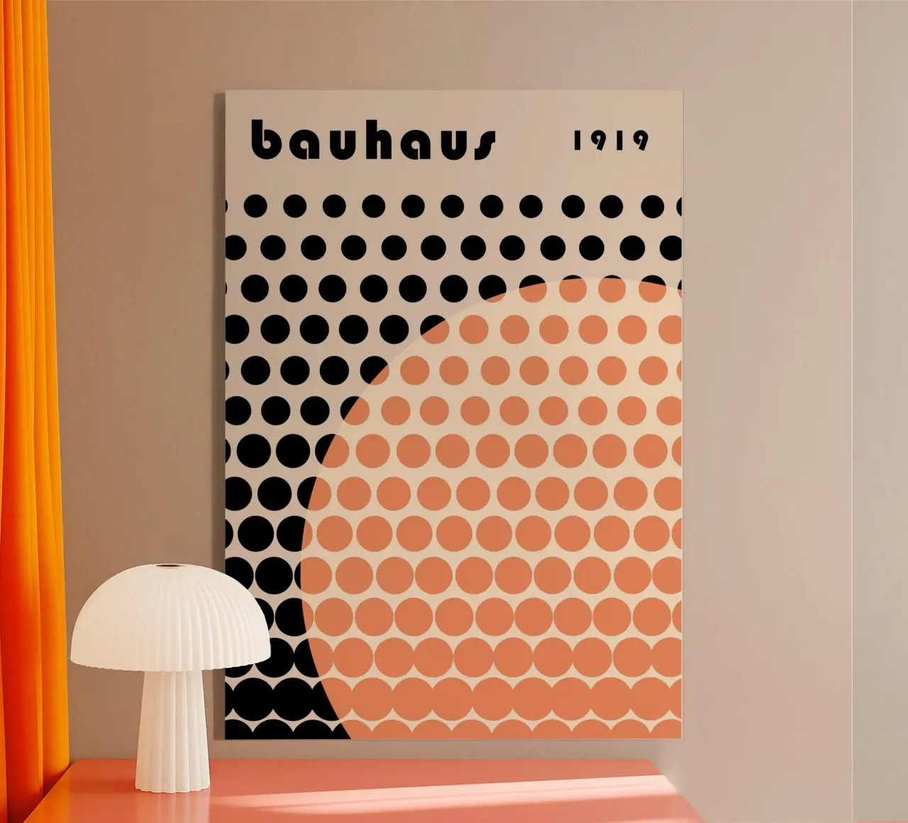 Bauhaus Círculos geométricos Impresión abstracta 1919 metacrilato de NorwesClub
