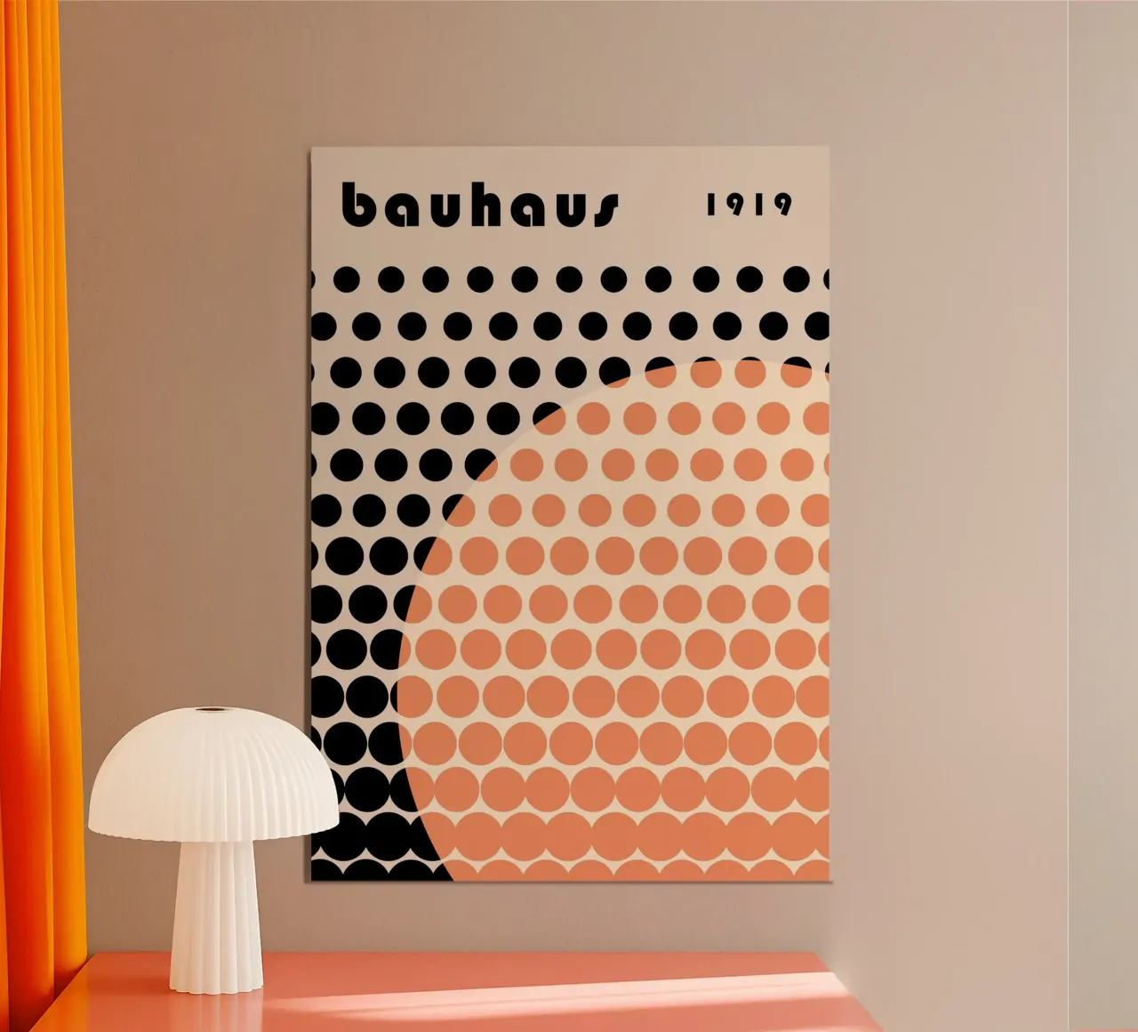 Bauhaus Geometric Circles Abstract Print 1919 poster by NorwesClub