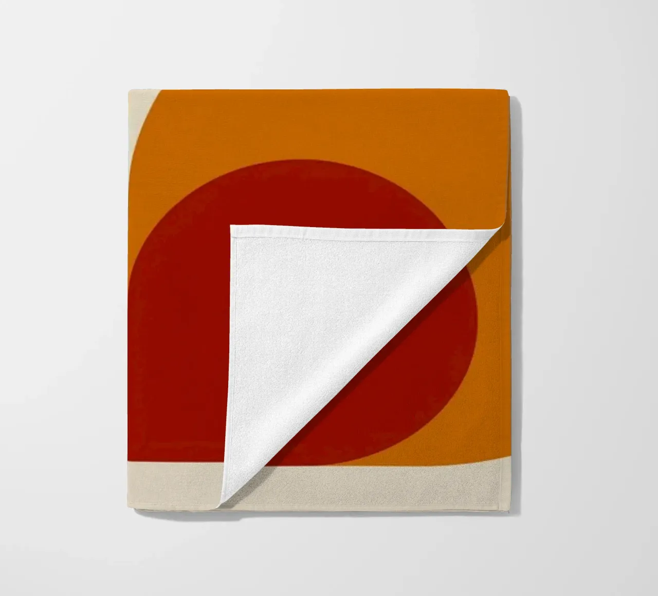 Bauhaus Geometric Abstract Circles Color Print (Impression géométrique abstraite de cercles) serviette de plage de NorwesClub