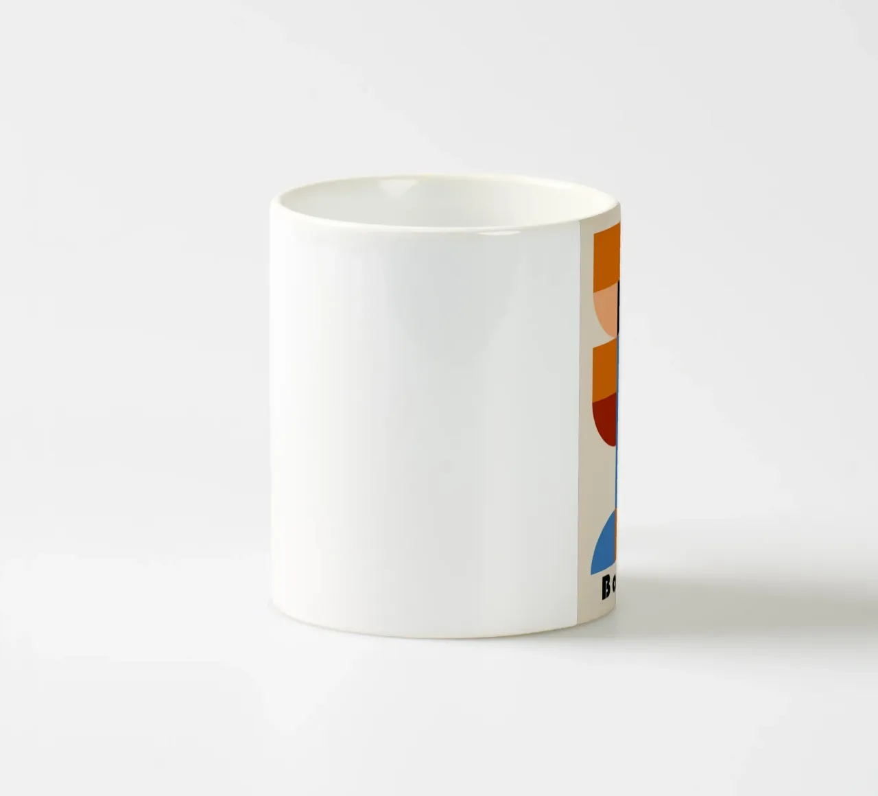 Bauhaus Geometric Abstract Arcs Color Print mug en céramique de NorwesClub