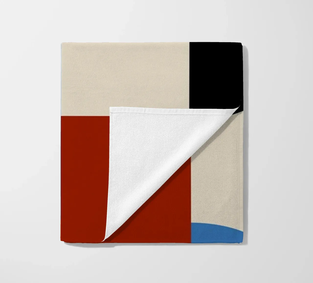 Stampa a colori di archi astratti geometrici Bauhaus telo mare da NorwesClub
