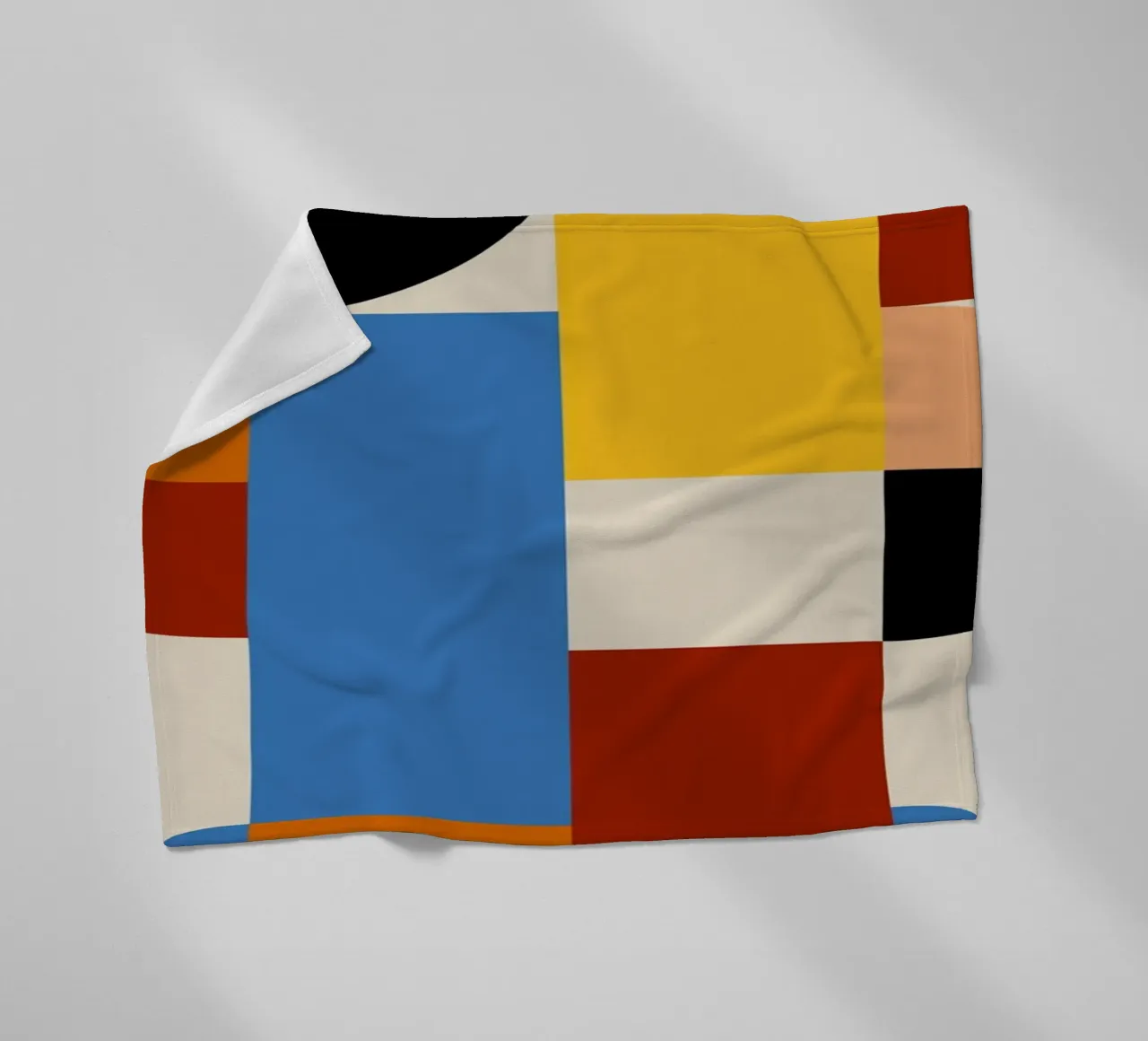 Stampa a colori di archi astratti geometrici Bauhaus coperta in pile da NorwesClub