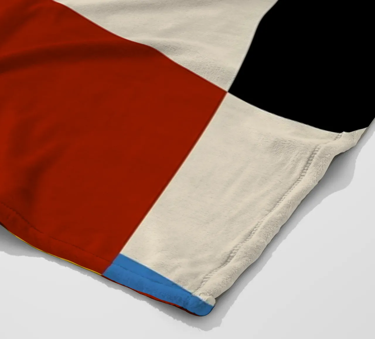 Stampa a colori di archi astratti geometrici Bauhaus coperta in pile da NorwesClub