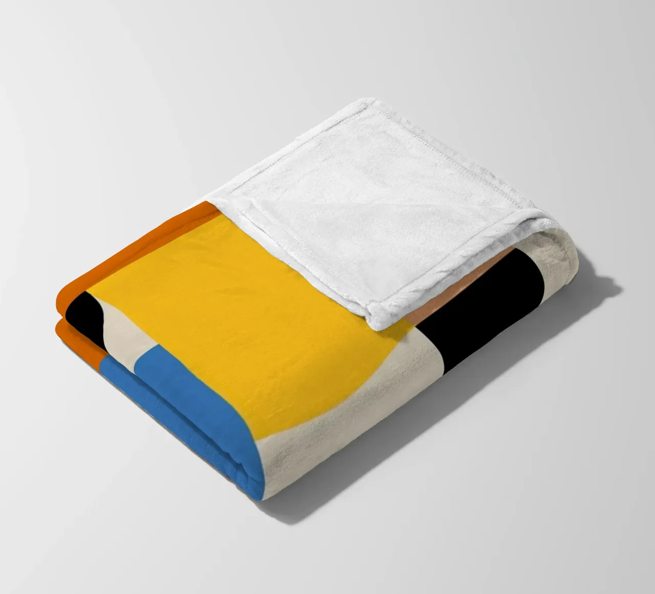 Stampa a colori di archi astratti geometrici Bauhaus coperta in pile da NorwesClub