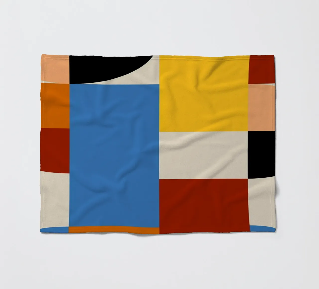 Stampa a colori di archi astratti geometrici Bauhaus coperta in pile da NorwesClub