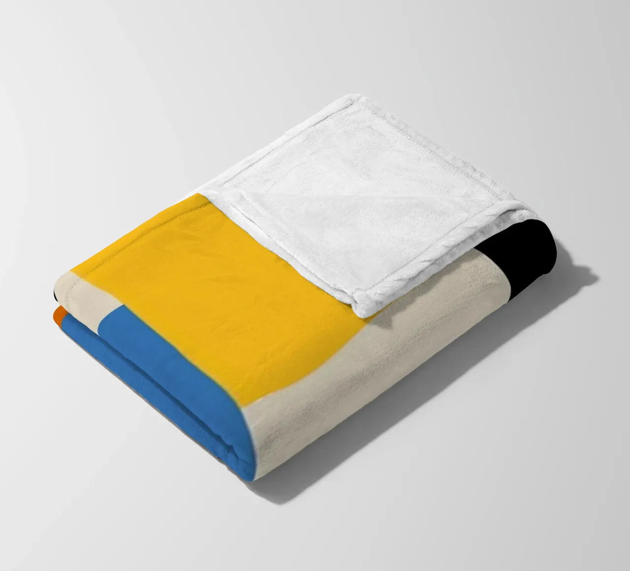 Stampa a colori di archi astratti geometrici Bauhaus coperta in pile da NorwesClub