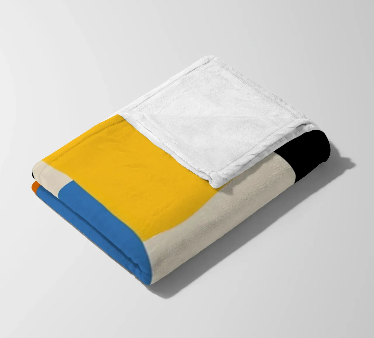 Stampa a colori di archi astratti geometrici Bauhaus coperta in pile da NorwesClub