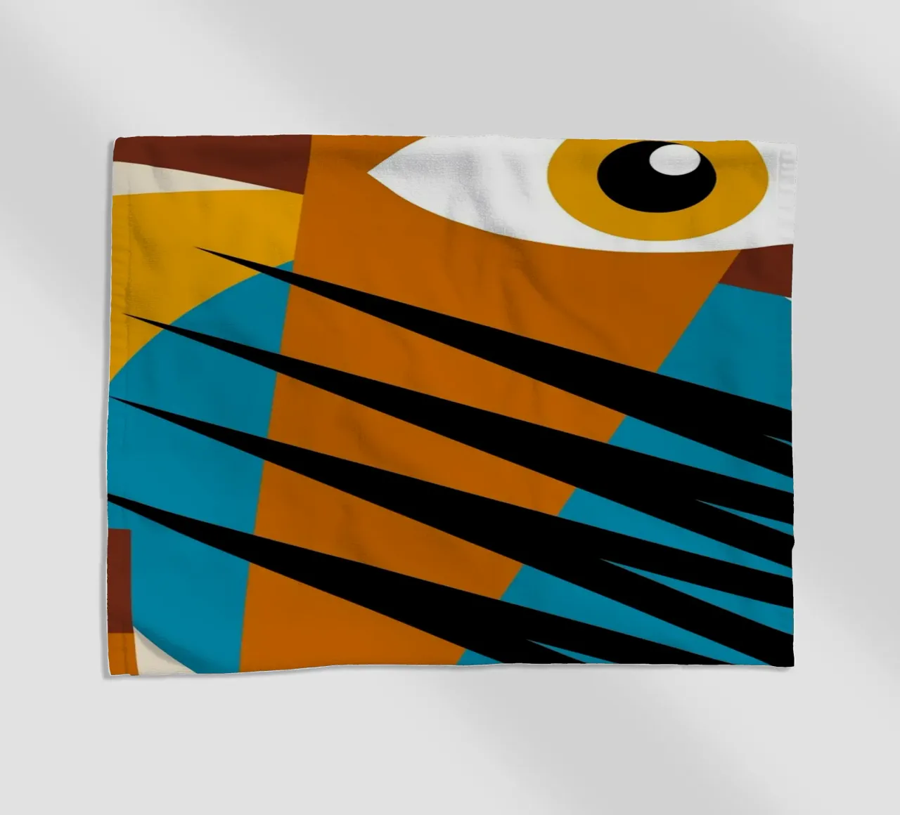 Bauhaus Geometric Abstract Eye Color Print toalla de playa de NorwesClub