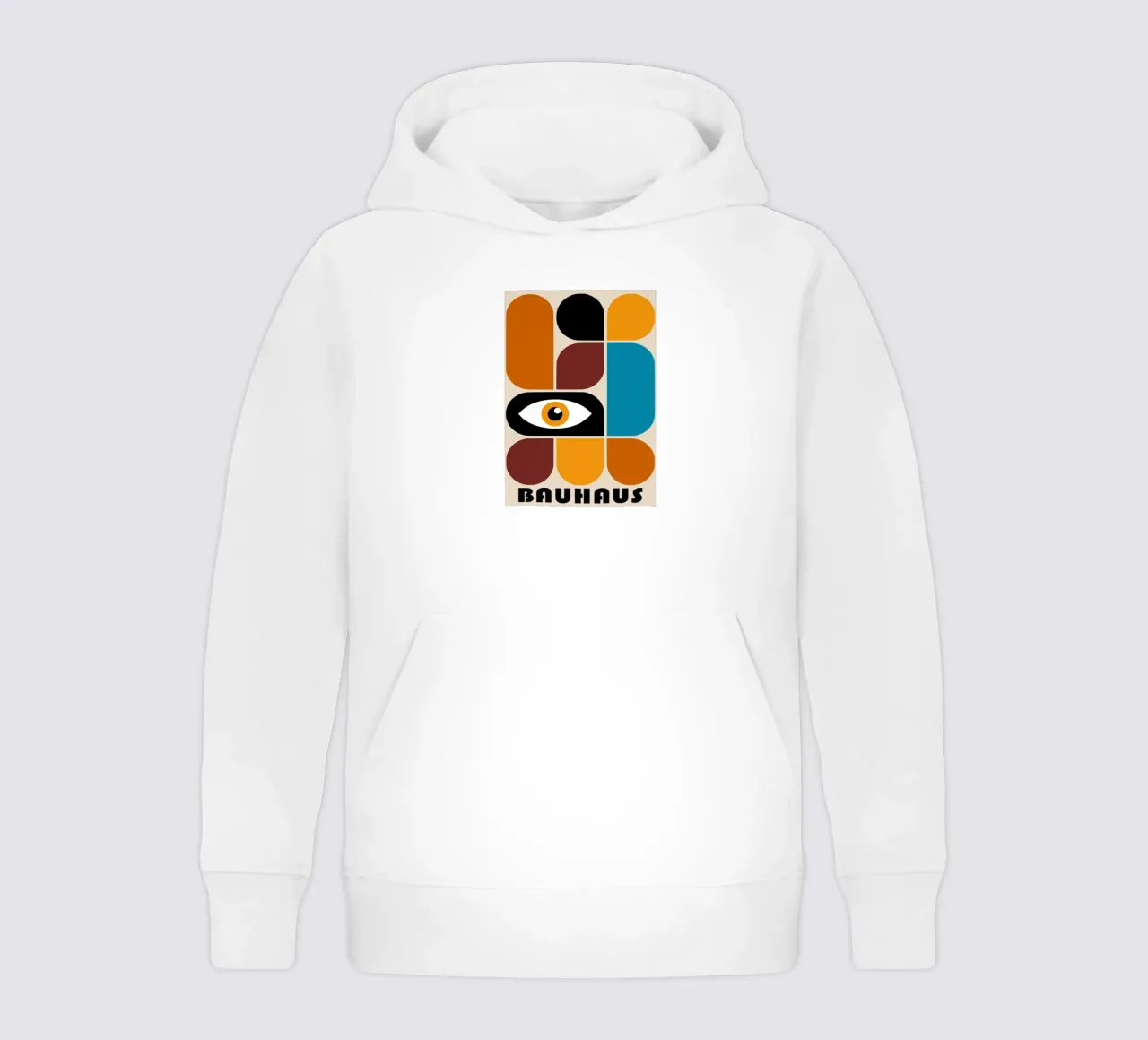 Bauhaus Geometrisch Abstrakt Auge Farbe drucken Kinder Hoodie von NorwesClub