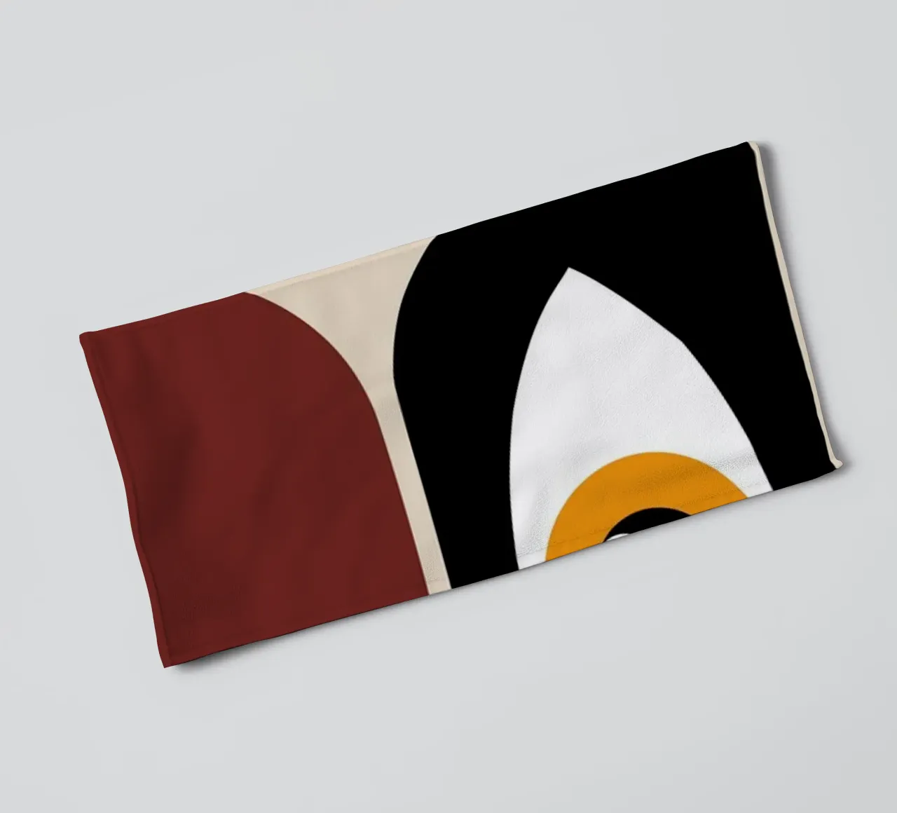 Bauhaus Geometric Abstract Eye Color Print towel by NorwesClub