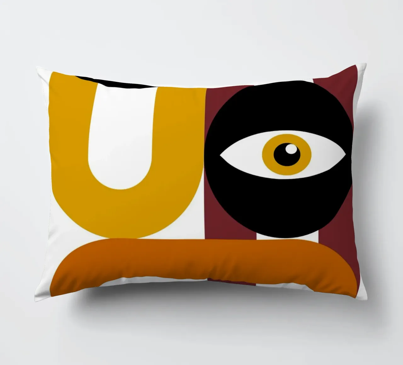Bauhaus Figure astratte geometriche Stampa a colori cuscino da NorwesClub