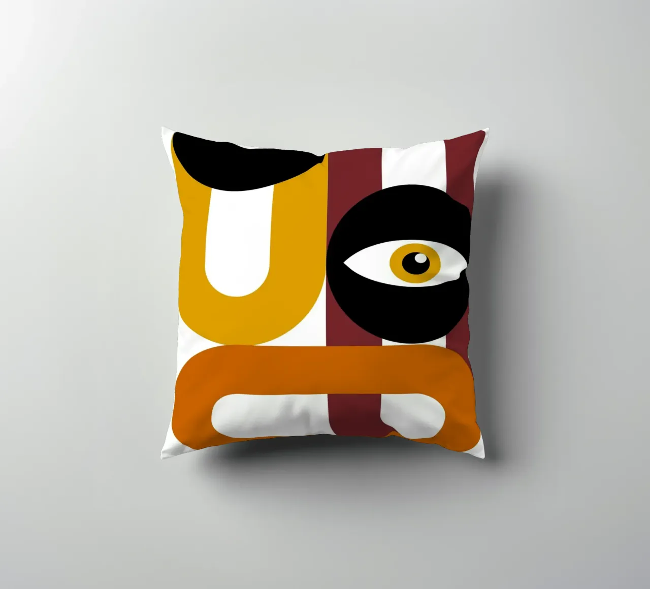 Bauhaus Figure astratte geometriche Stampa a colori cuscino da NorwesClub
