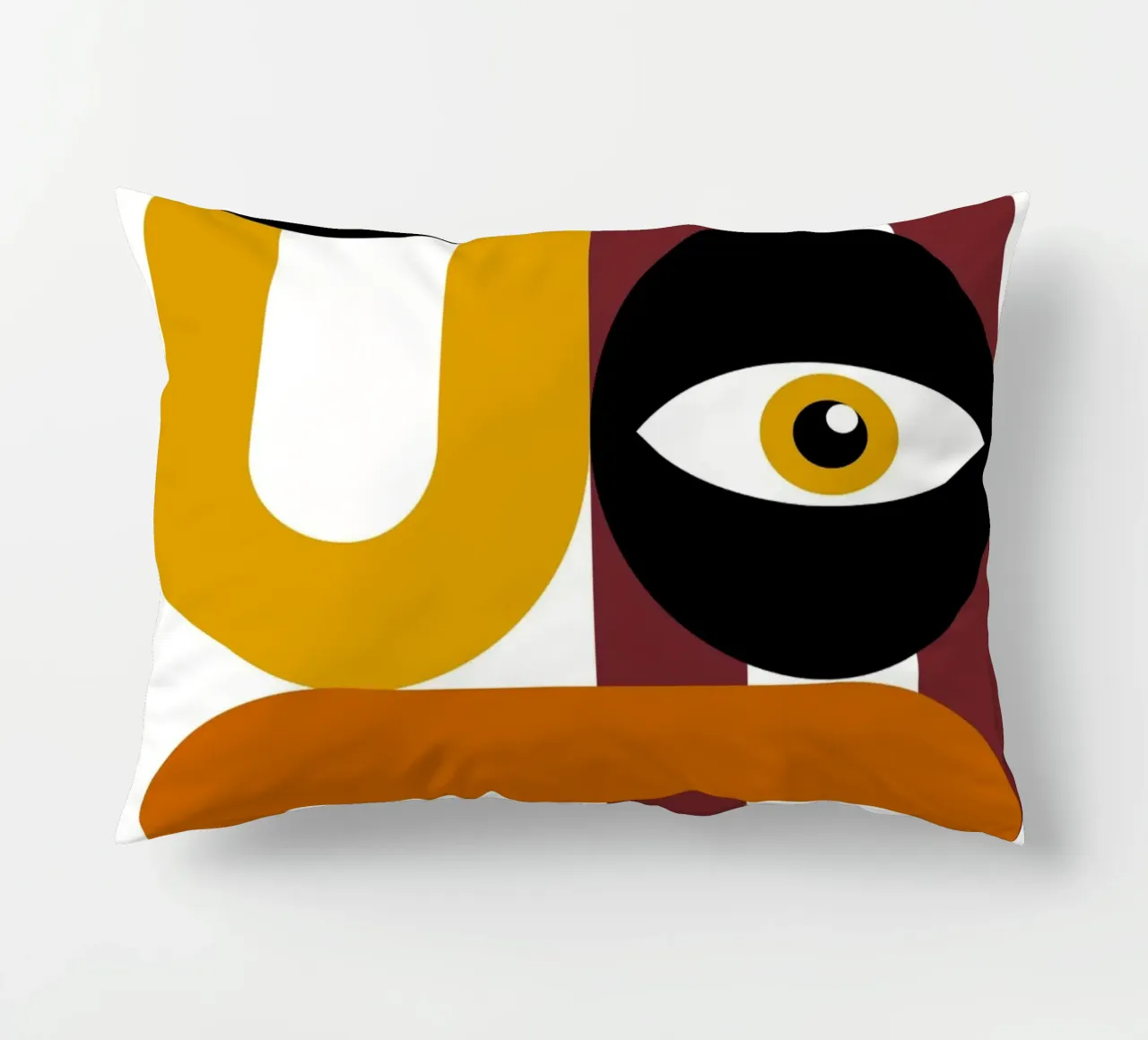 Bauhaus Figure astratte geometriche Stampa a colori cuscino da NorwesClub