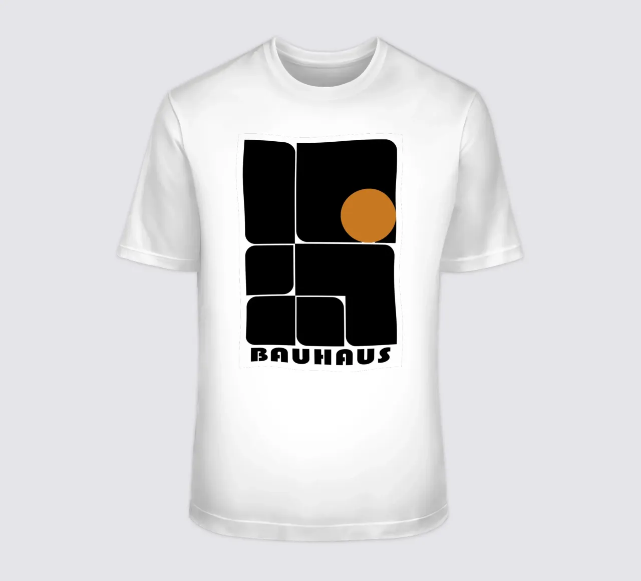 Bauhaus Geometric Abstract Shapes Color Print t-shirt de NorwesClub