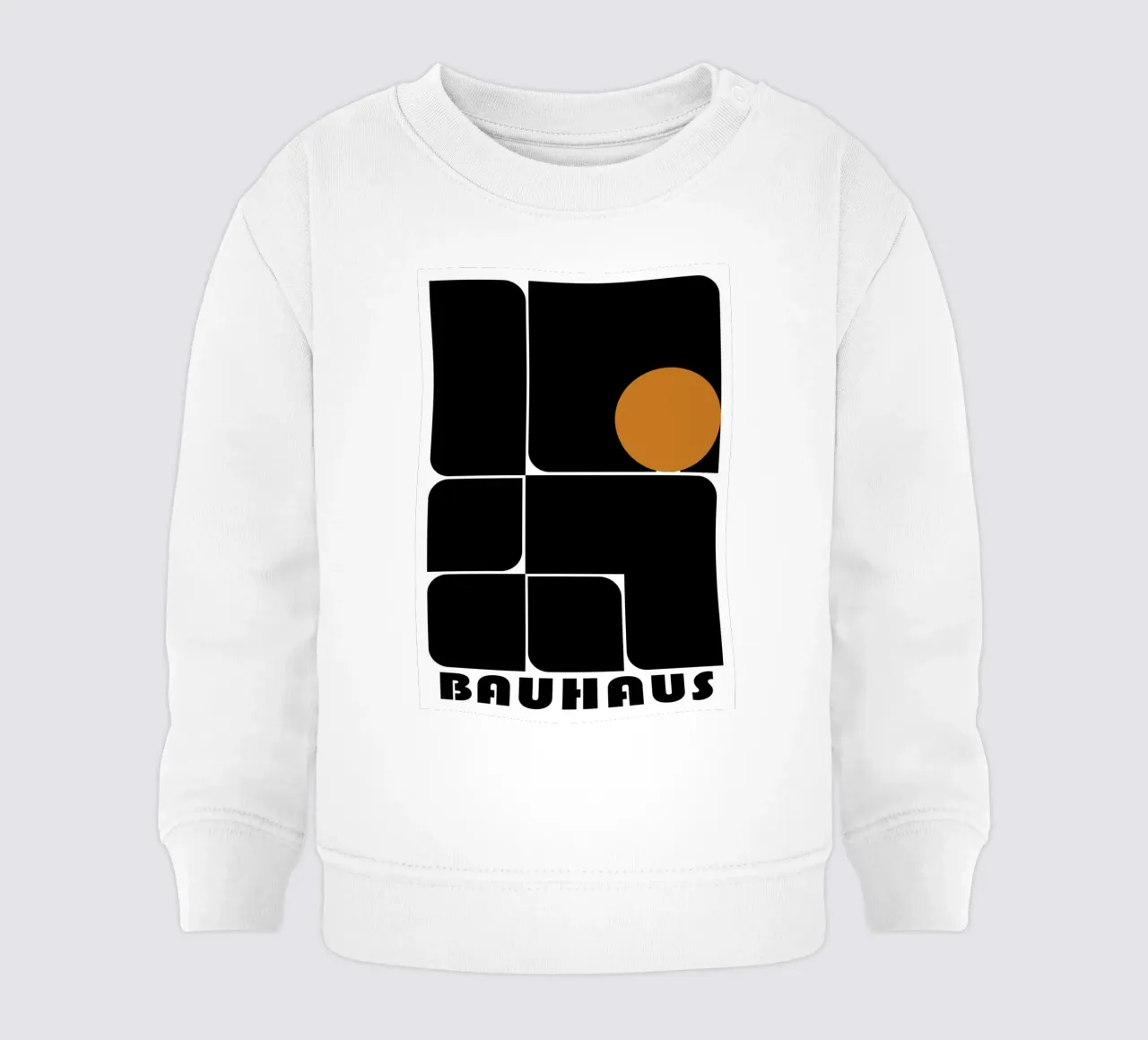 Impresión en color de formas abstractas geométricas Bauhaus sudadera de bebé de NorwesClub