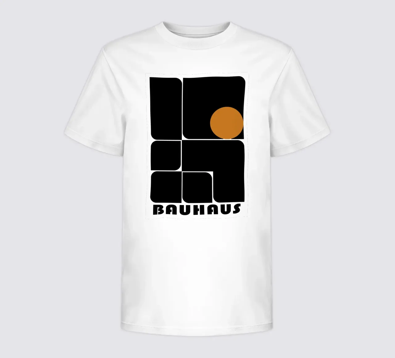 Bauhaus Geometric Abstract Shapes Color Print kids t-shirt by NorwesClub