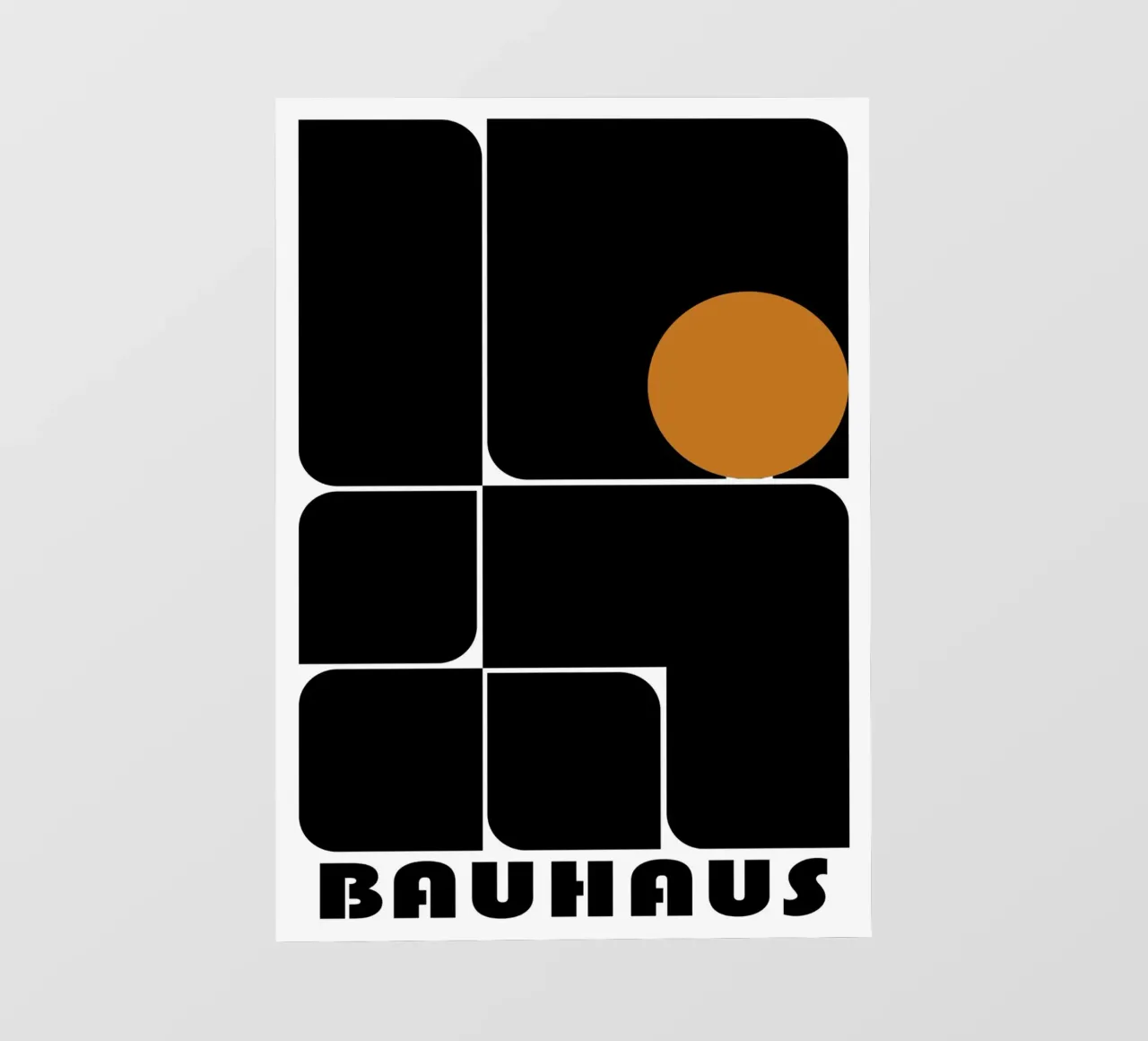 Bauhaus Geometrico Forme astratte Stampa a colori pellicola backlit da NorwesClub