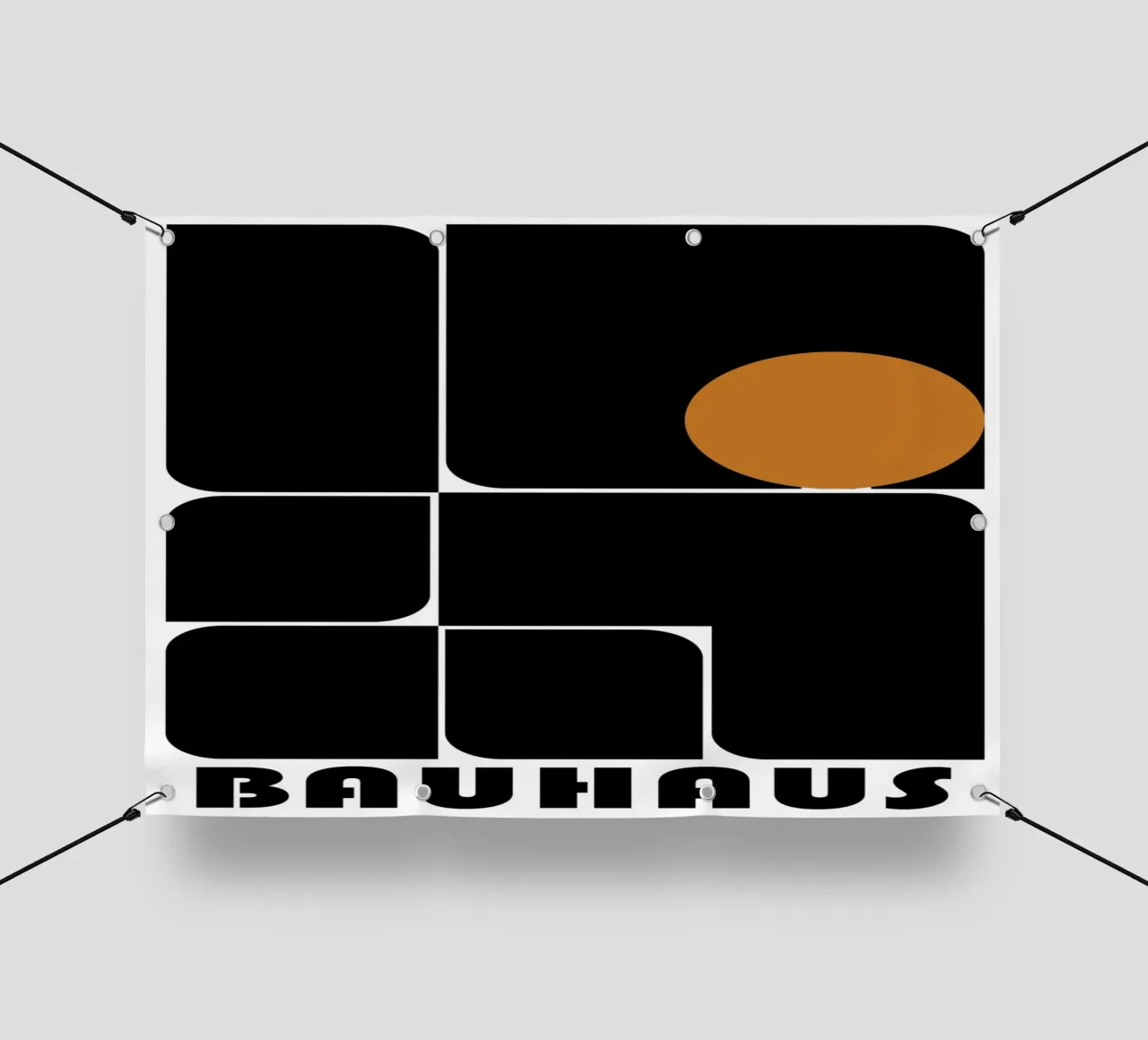 Bauhaus Geometrico Forme astratte Stampa a colori telo in pvc da NorwesClub