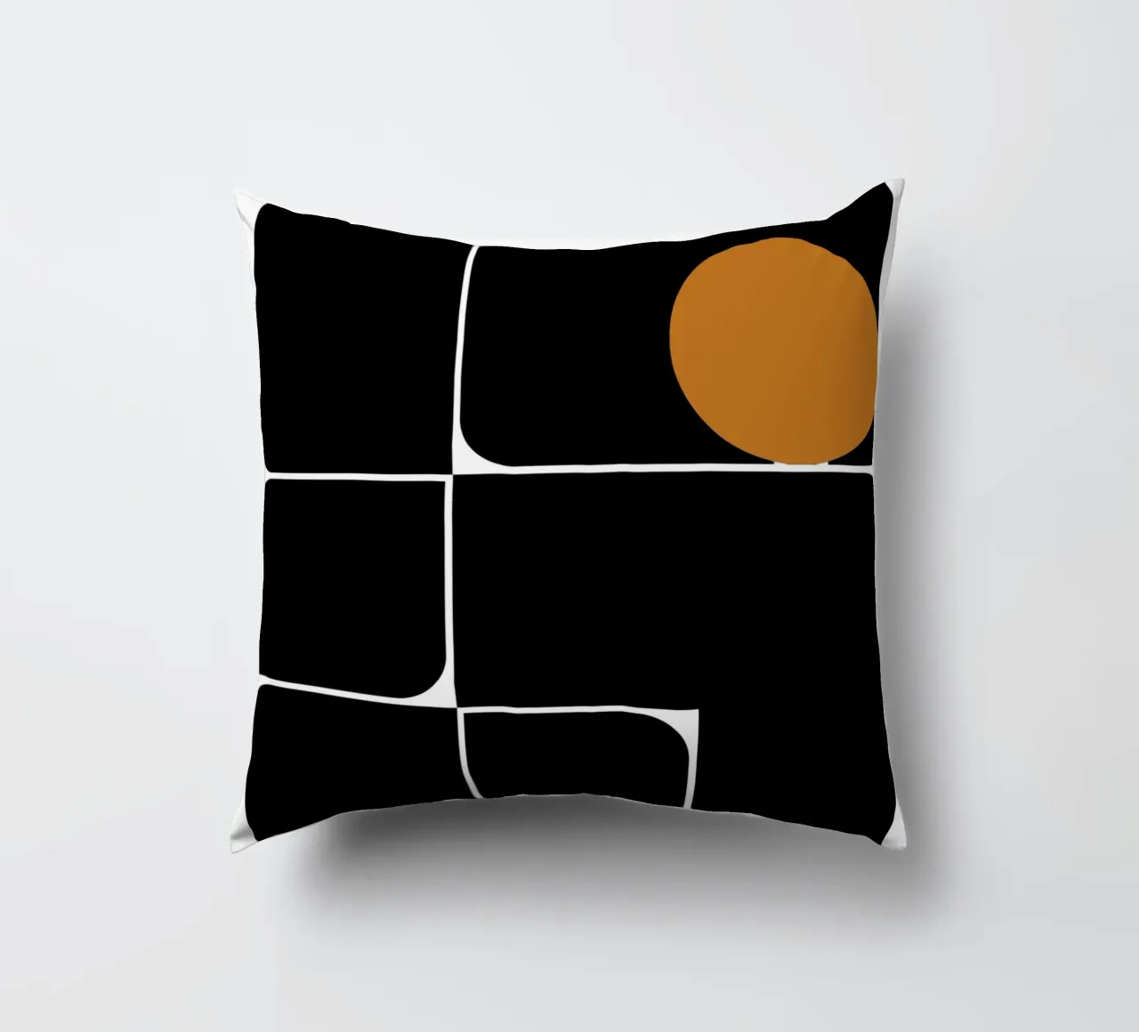 Bauhaus Geometrico Forme astratte Stampa a colori cuscino da NorwesClub