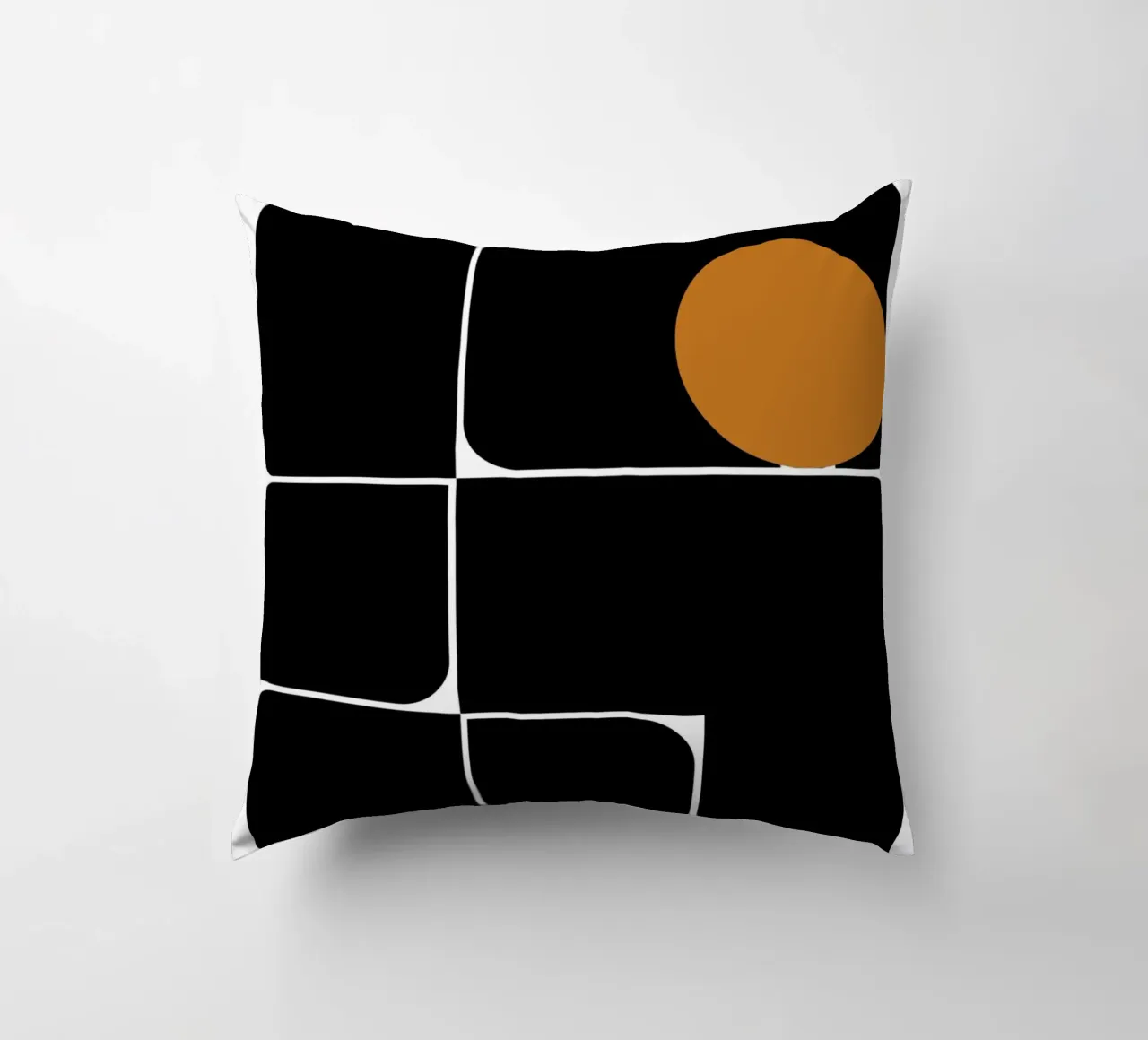 Bauhaus Geometrico Forme astratte Stampa a colori cuscino da NorwesClub