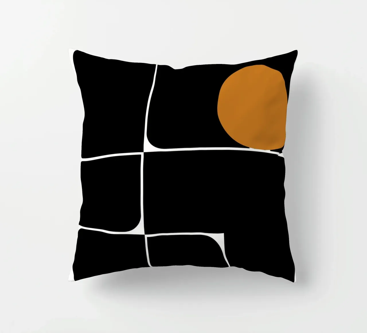 Bauhaus Geometrico Forme astratte Stampa a colori cuscino da NorwesClub