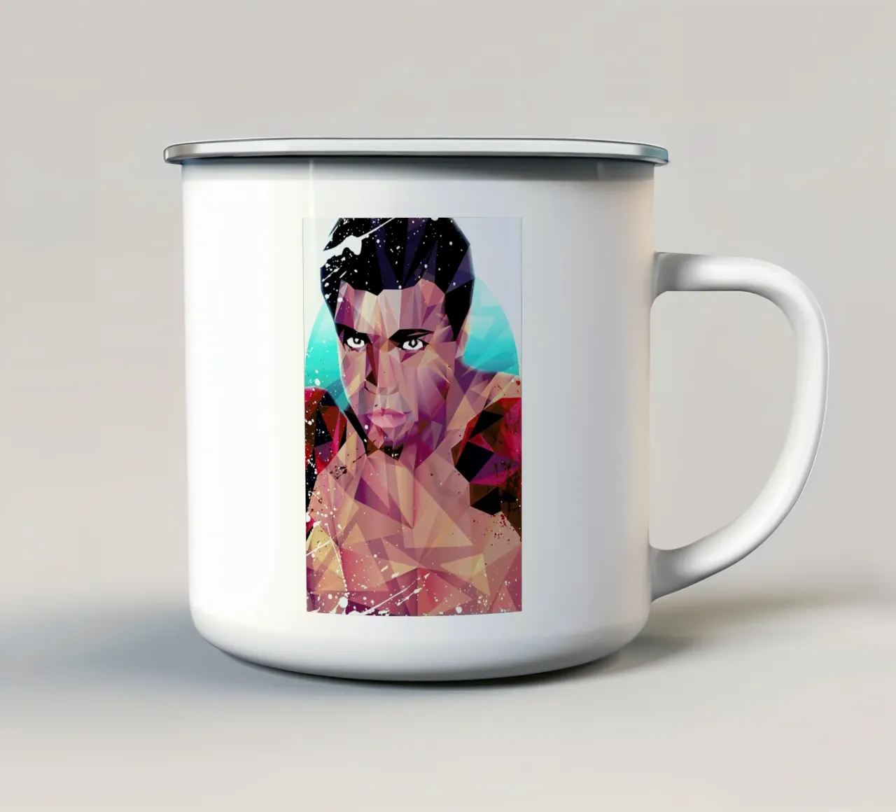 Courageous Ali Emaille Tasse von Mayka ienova