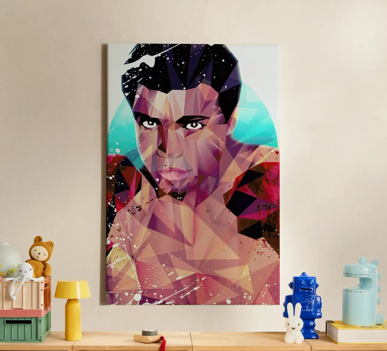 Courageous Ali canvas van Mayka ienova