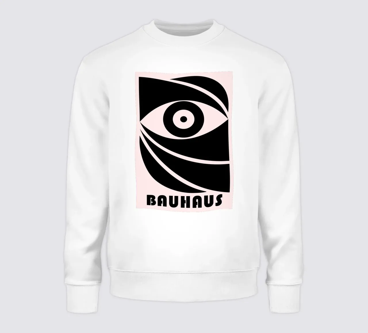 Bauhaus Gestileerd Oog Geometrische Abstracte Print sweatshirt van NorwesClub