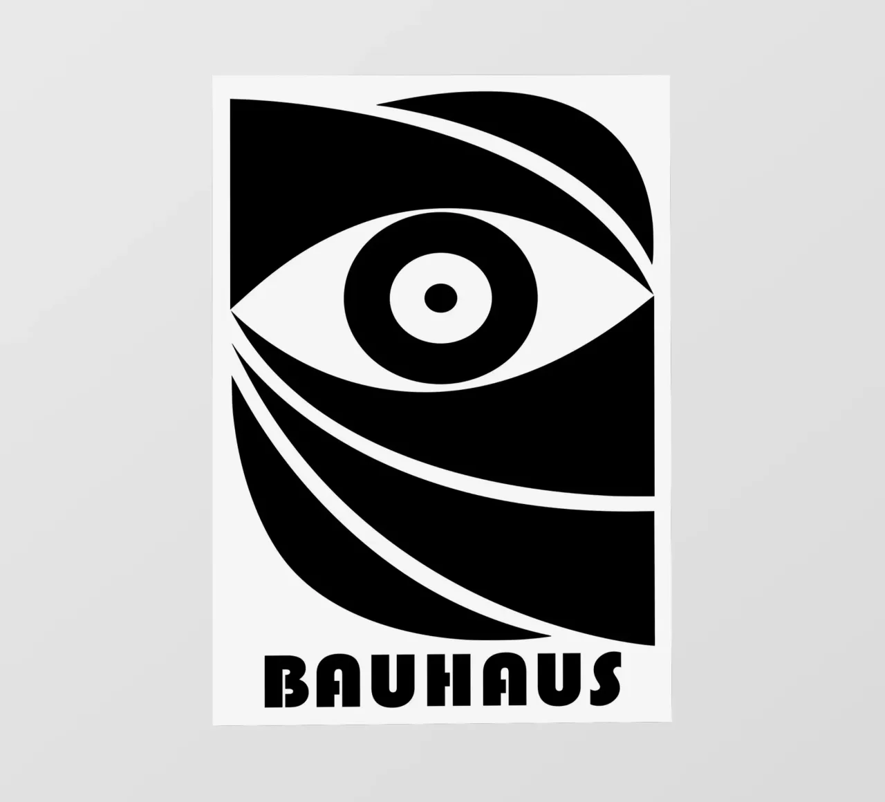 Bauhaus Stylized Eye Geometric Abstract Print photo wallpaper by NorwesClub